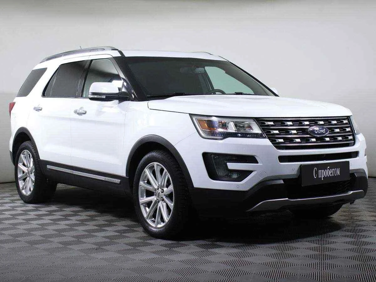 Ford Explorer, Белый, 2016, Автоматическая, 249 л.с., цена от 1 789 000 руб.