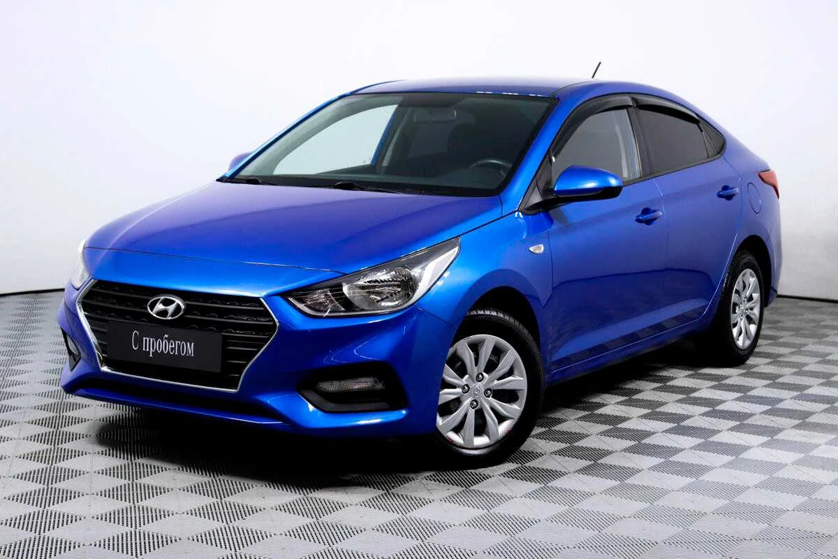 HYUNDAI SOLARIS, Синий, 2019, Автоматическая, 123 л.с., цена от 968 000 руб.