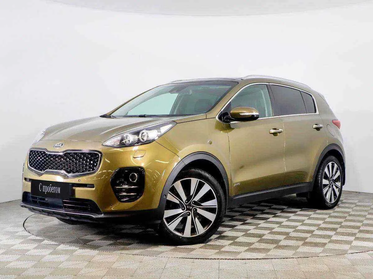 KIA Sportage, Желтый, 2016, Автоматическая, 150 л.с., цена от 1 457 400 руб.