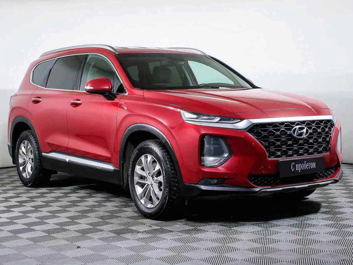 Hyundai Santa Fe, Красный, 2018, Автоматическая, 200 л.с., цена от 1 483 000 руб.