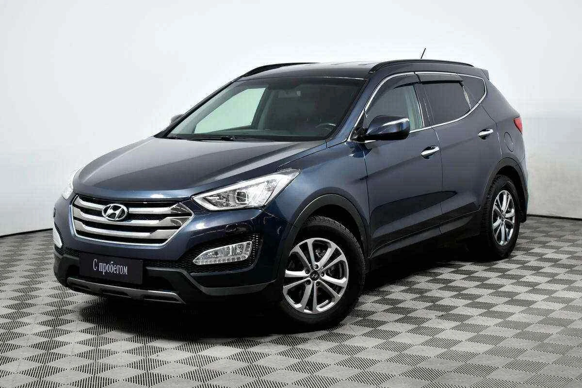 Hyundai Santa Fe, Синий, 2012, Автоматическая, 197 л.с., цена от 1 045 000 руб.