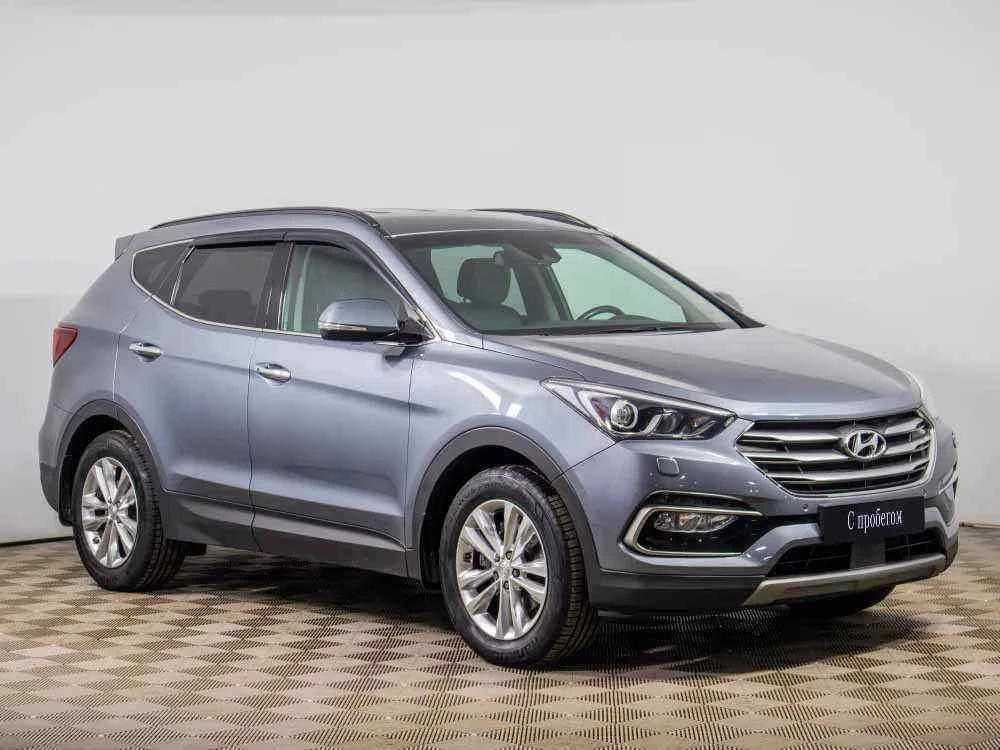 Hyundai Santa Fe, Голубой, 2018, Автоматическая, 200 л.с., цена от 1 660 000 руб.