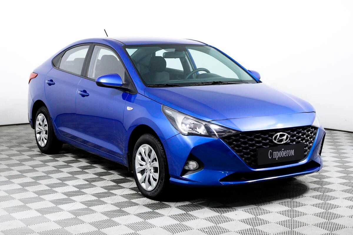 HYUNDAI SOLARIS, Синий, 2021, Автоматическая, 123 л.с., цена от 1 024 000 руб.