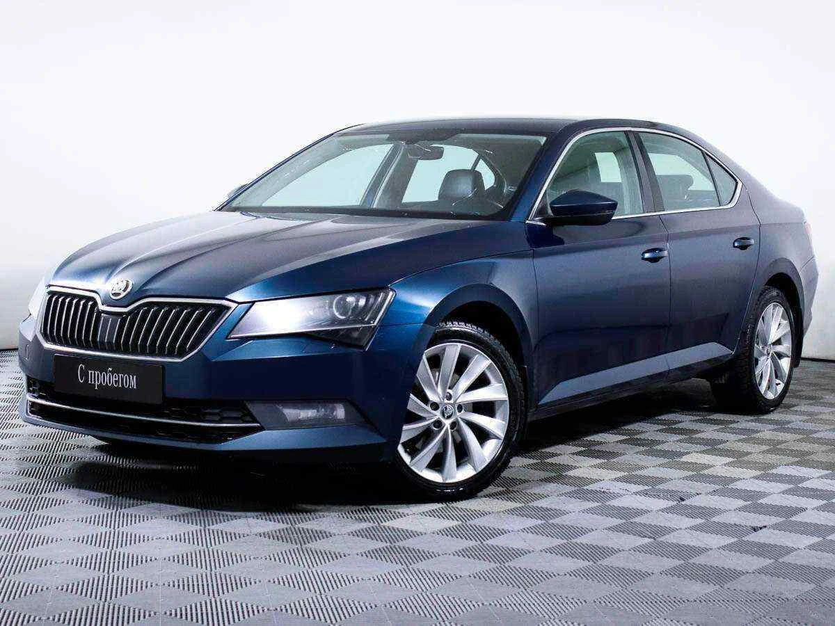 Skoda Superb, Синий, 2016, Робот, 150 л.с., цена от 880 000 руб.