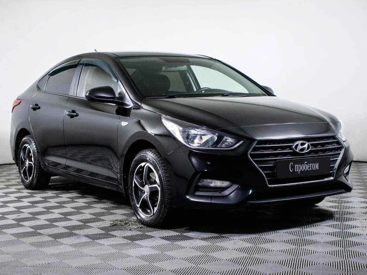 Hyundai Solaris, Черный, 2018, Автоматическая, 100 л.с., цена от 533 000 руб.