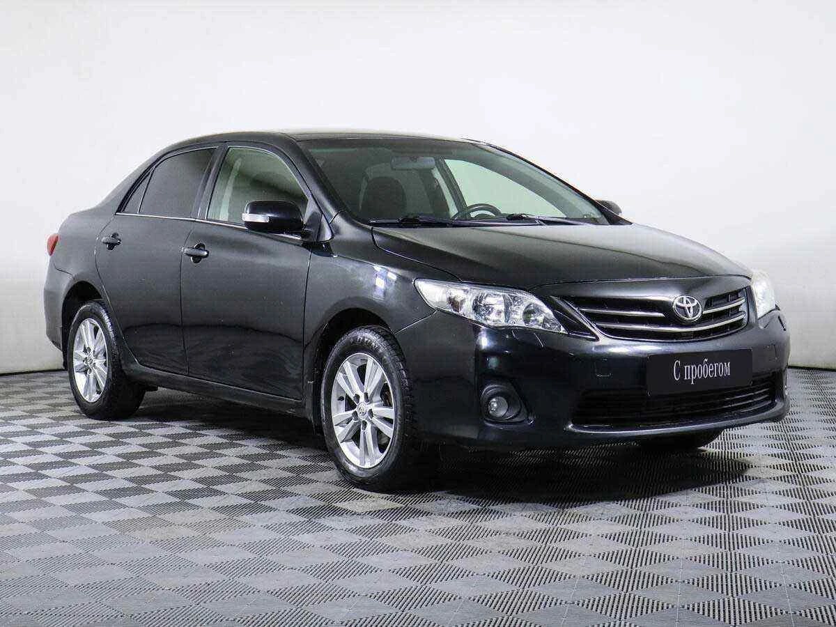 Toyota Corolla, Черный, 2012, Автоматическая, 124 л.с., цена от 722 000 руб.
