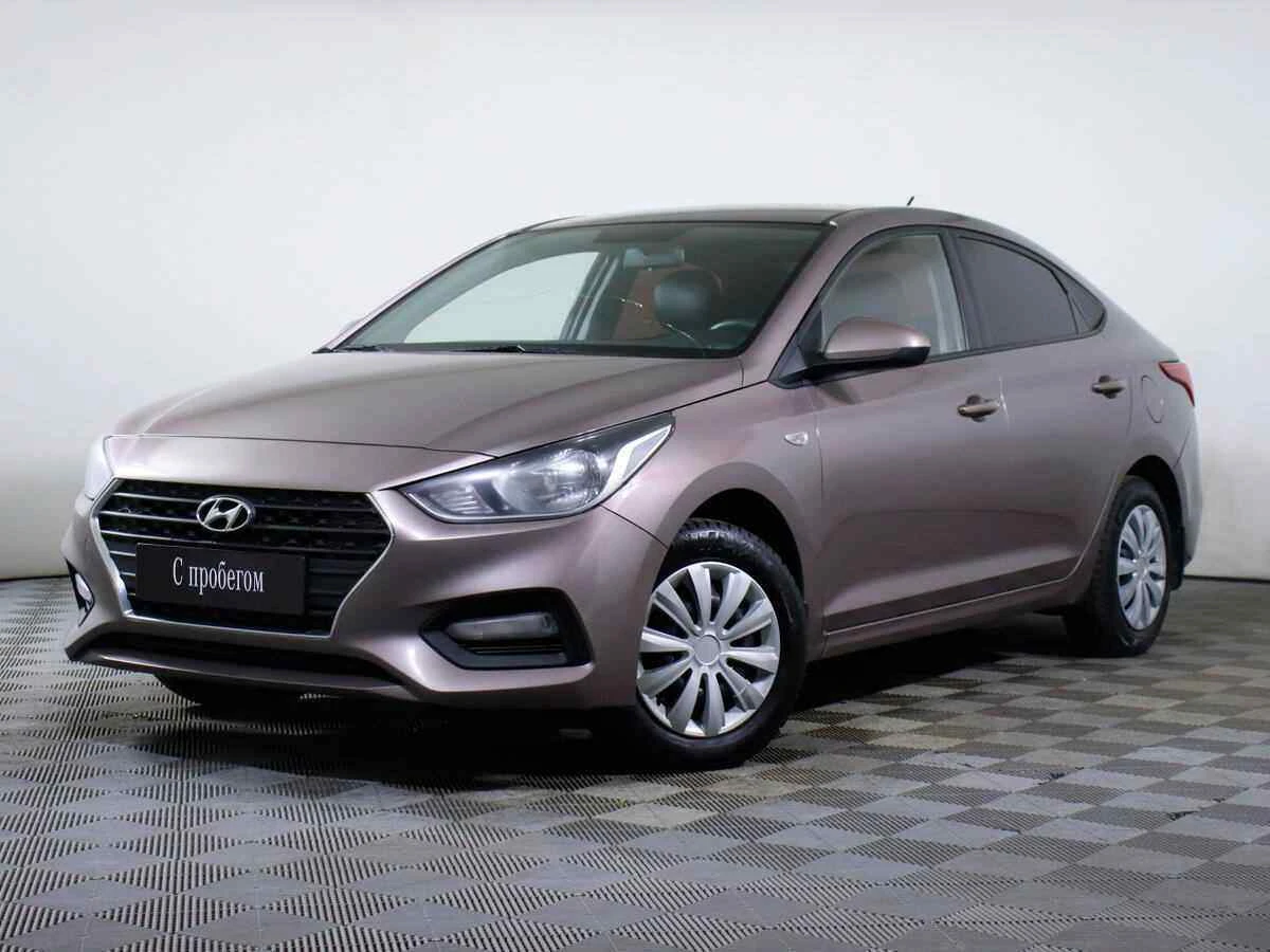 Hyundai Solaris, Коричневый, 2019, Механическая, 123 л.с., цена от 514 000 руб.