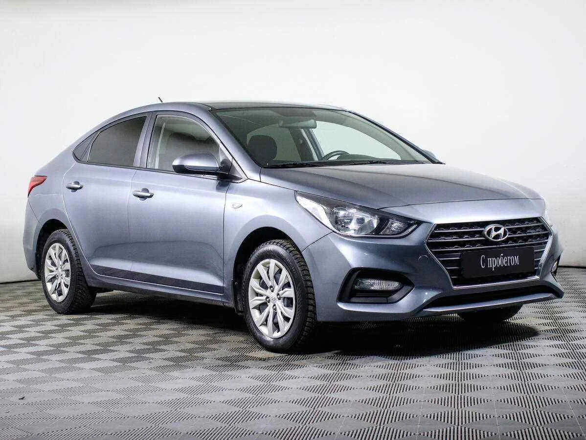 Hyundai Solaris, Серый, 2017, Автоматическая, 123 л.с., цена от 515 000 руб.