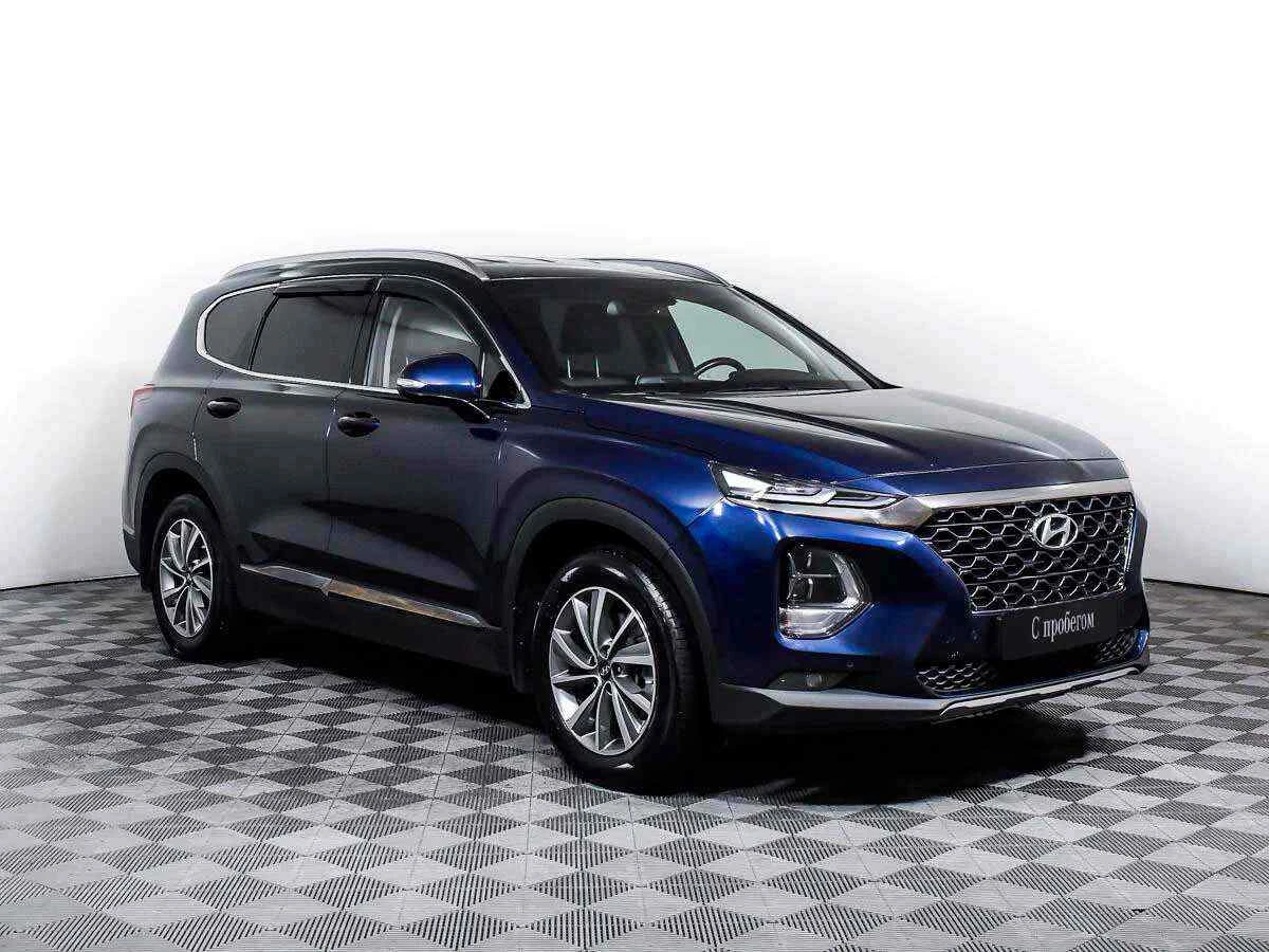 Hyundai Santa Fe, Синий, 2020, Автоматическая, 188 л.с., цена от 2 389 000 руб.