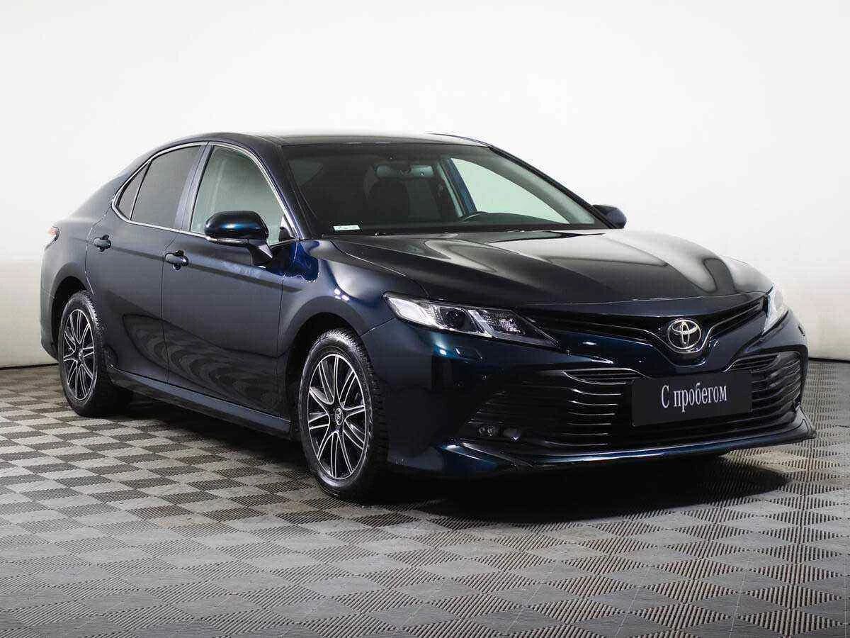Toyota Camry, Синий, 2018, Автоматическая, 181 л.с., цена от 1 579 000 руб.