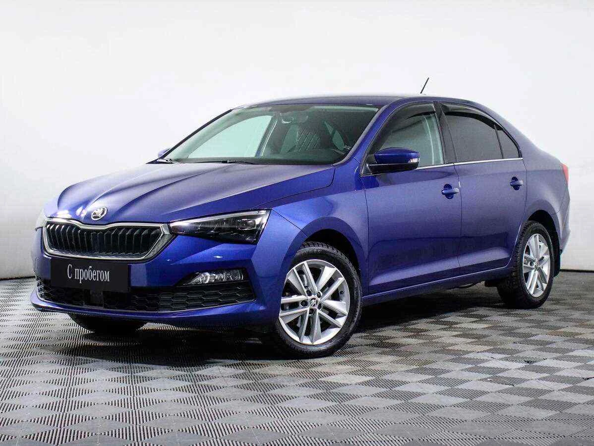 Skoda Rapid, Синий, 2021, Автоматическая, 110 л.с., цена от 1 200 000 руб.