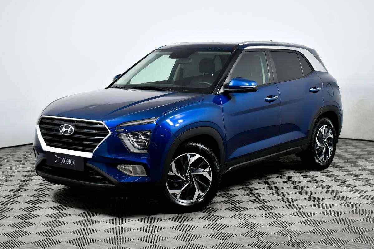 Hyundai Creta, Синий, 2021, Автоматическая, 123 л.с., цена от 1 523 000 руб.