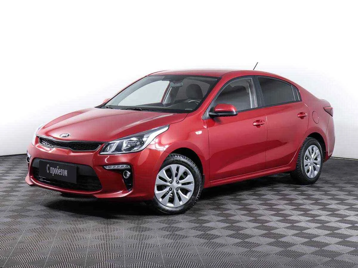 KIA Rio, Красный, 2019, Автоматическая, 123 л.с., цена от 895 000 руб.