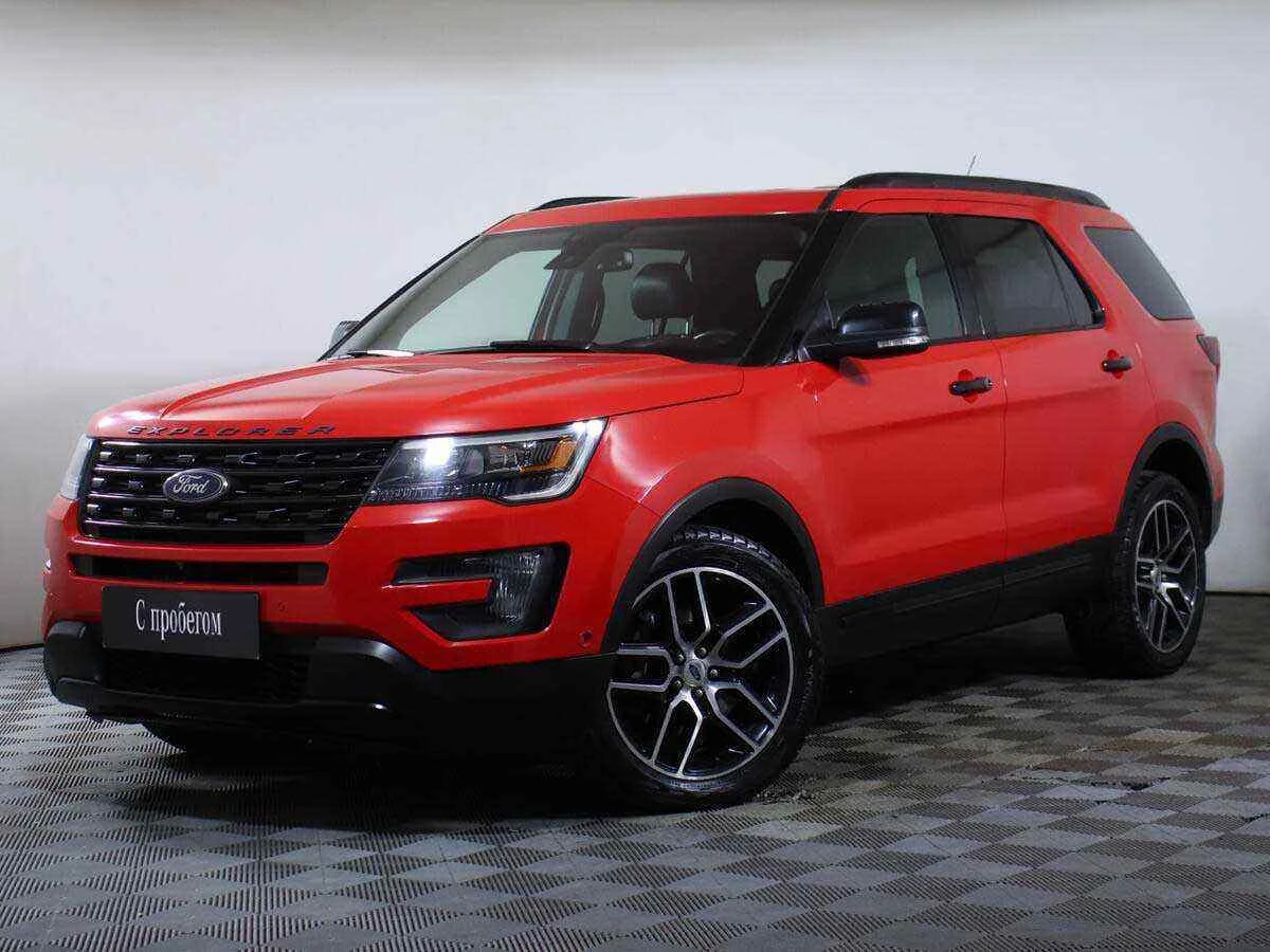 Ford Explorer, Красный, 2016, Автоматическая, 249 л.с., цена от 2 266 000 руб.