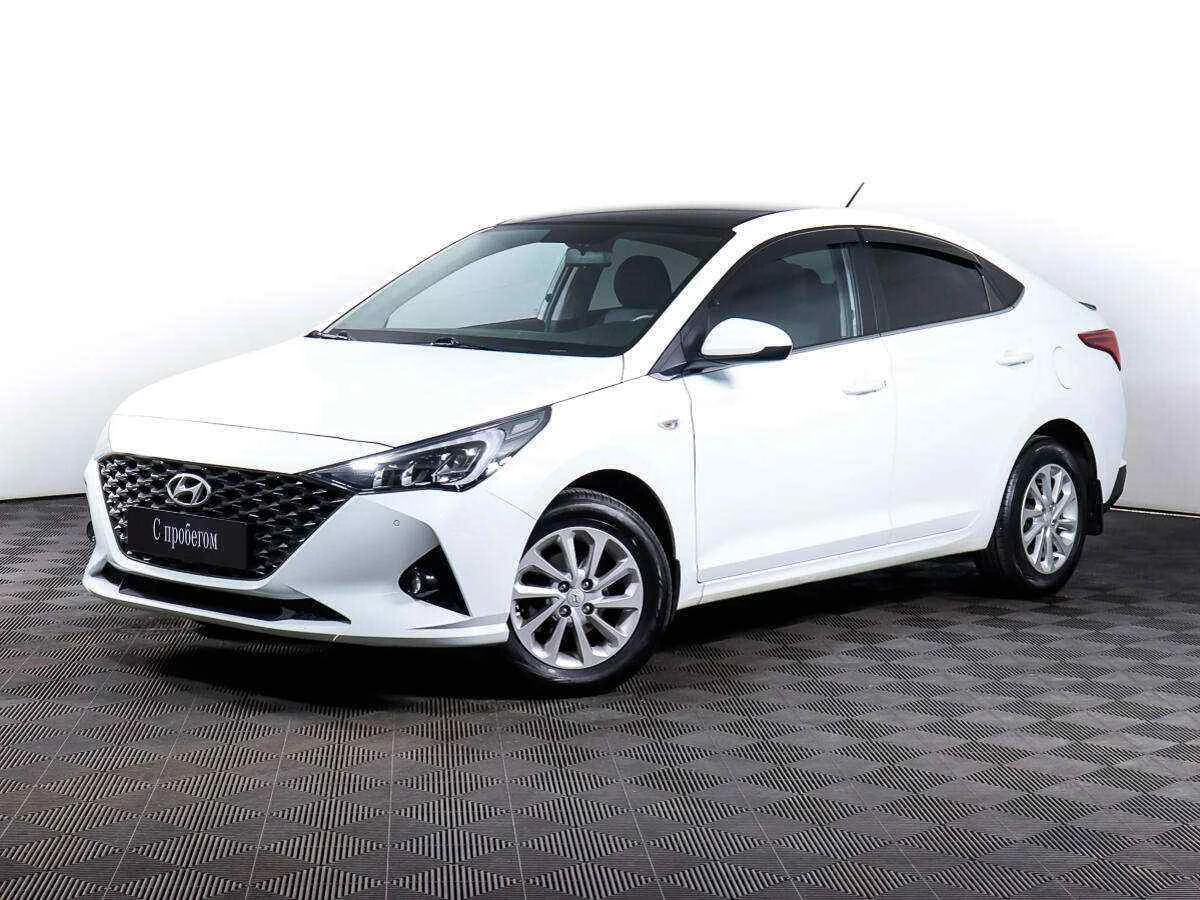 Hyundai Solaris, Белый, 2020, Автоматическая, 123 л.с., цена от 975 000 руб.