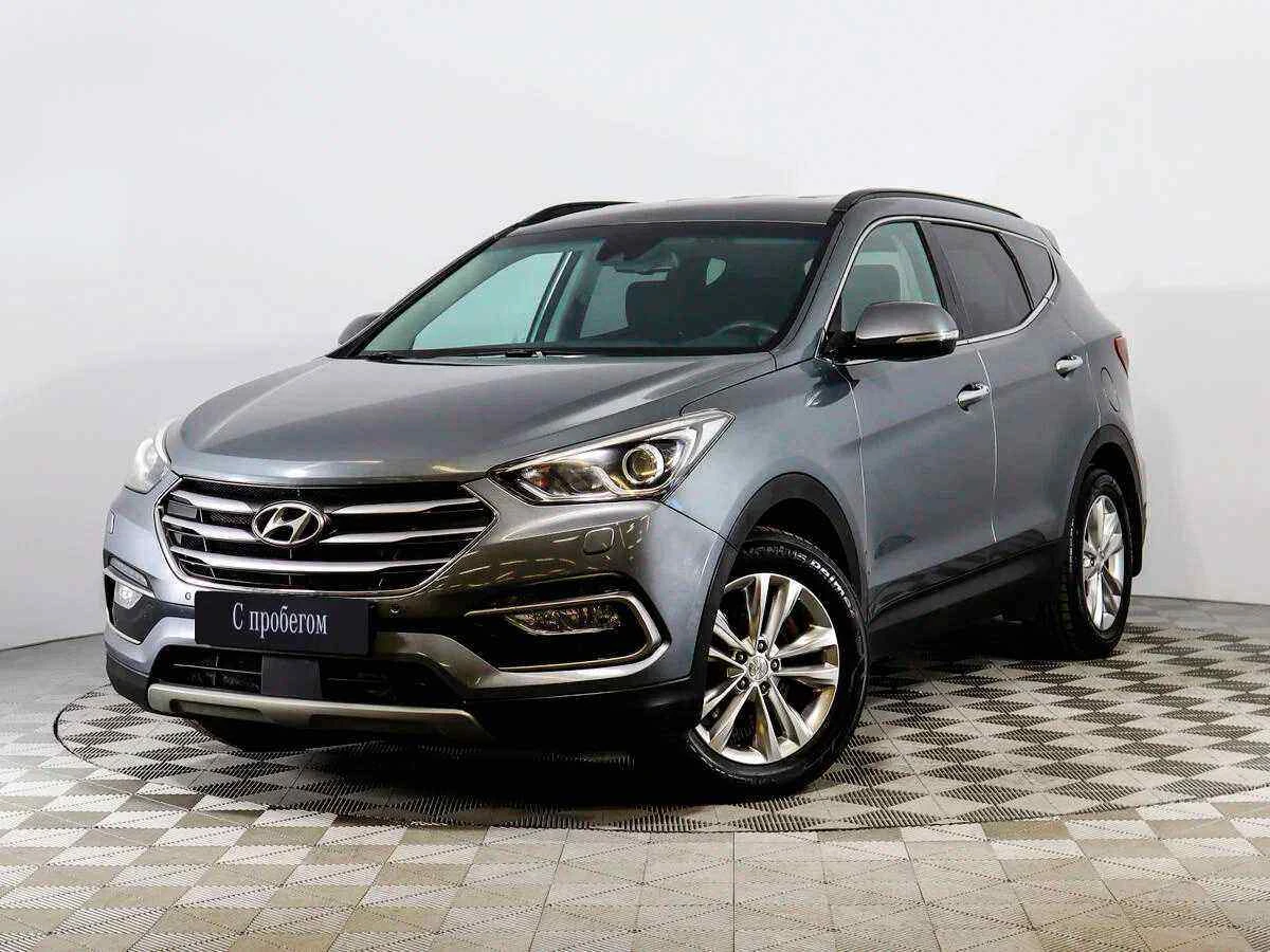 Hyundai Santa Fe, Серый, 2017, Автоматическая, 200 л.с., цена от 1 302 000 руб.