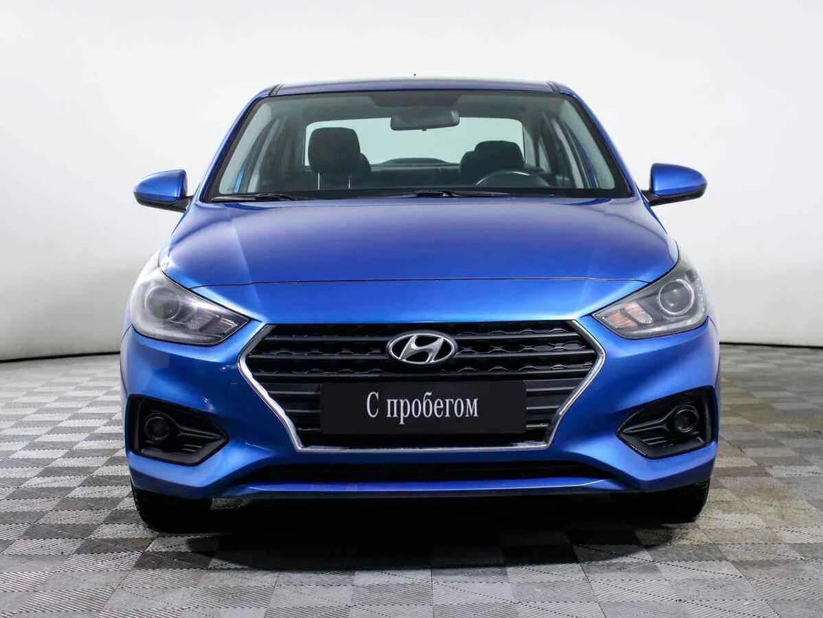 Hyundai Solaris, Синий, 2018, Автоматическая, 123 л.с., цена от 488 000 руб.