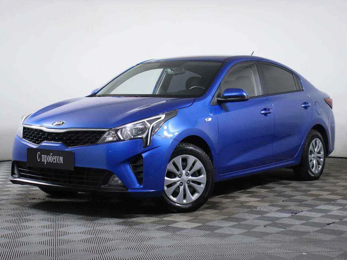 KIA Rio, Синий, 2019, Автоматическая, 123 л.с., цена от 877 000 руб.