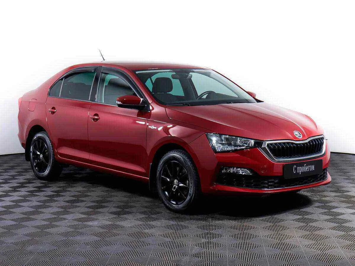 Skoda Rapid, Красный, 2021, Автоматическая, 110 л.с., цена от 1 100 000 руб.