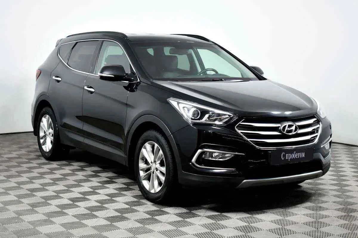 Hyundai Santa Fe, Черный, 2018, Автоматическая, 200 л.с., цена от 1 527 000 руб.
