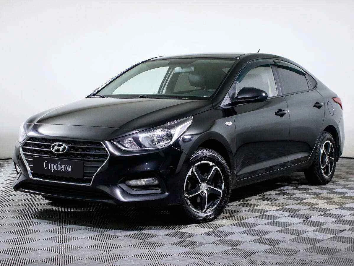 Hyundai Solaris, Черный, 2018, Автоматическая, 100 л.с., цена от 533 000 руб.
