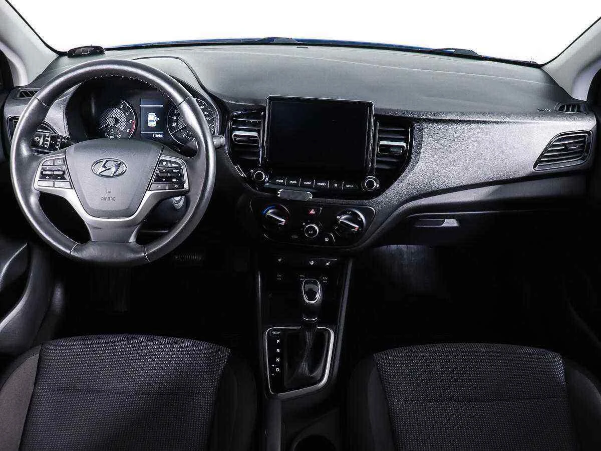 Hyundai Solaris, Синий, 2021, Автоматическая, 123 л.с., цена от 956 000 руб.