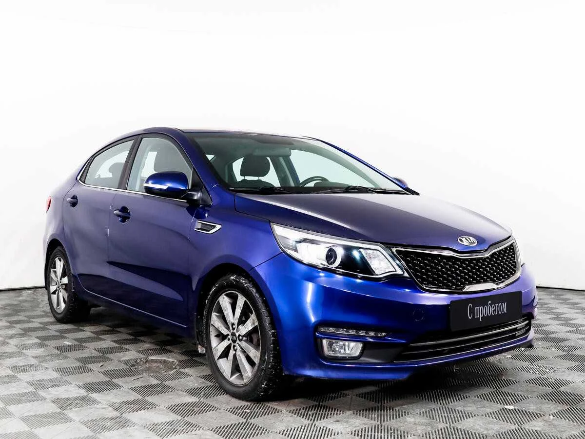 KIA RIO, Синий, 2015, Автоматическая, 123 л.с., цена от 704 000 руб.