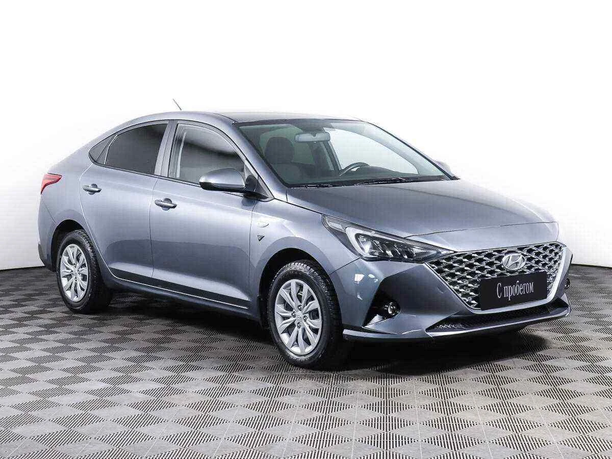 Hyundai Solaris, Голубой, 2020, Автоматическая, 100 л.с., цена от 907 000 руб.