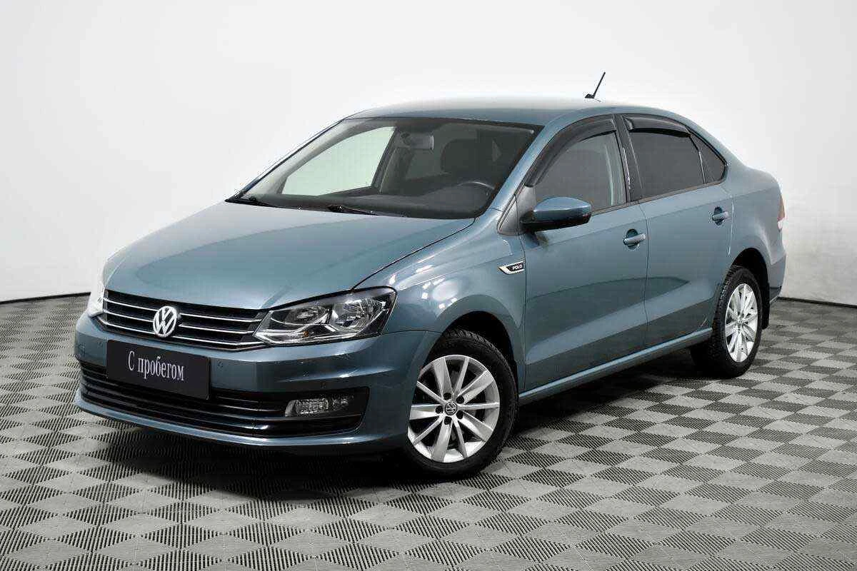 Volkswagen Polo, Голубой, 2020, Автоматическая, 110 л.с., цена от 733 000 руб.