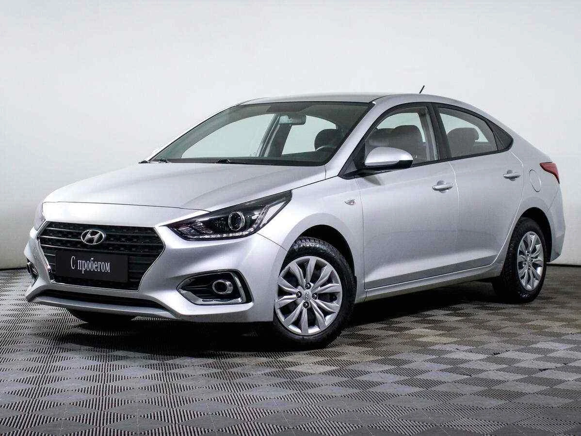Hyundai Solaris, Серебряный, 2019, Автоматическая, 123 л.с., цена от 729 000 руб.