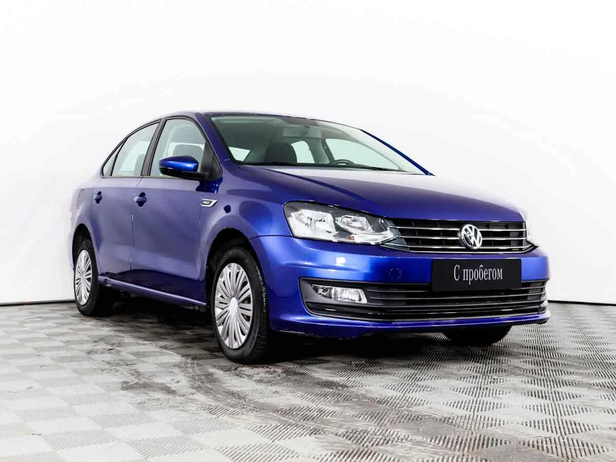 VOLKSWAGEN POLO, Синий, 2019, Автоматическая, 110 л.с., цена от 808 000 руб.