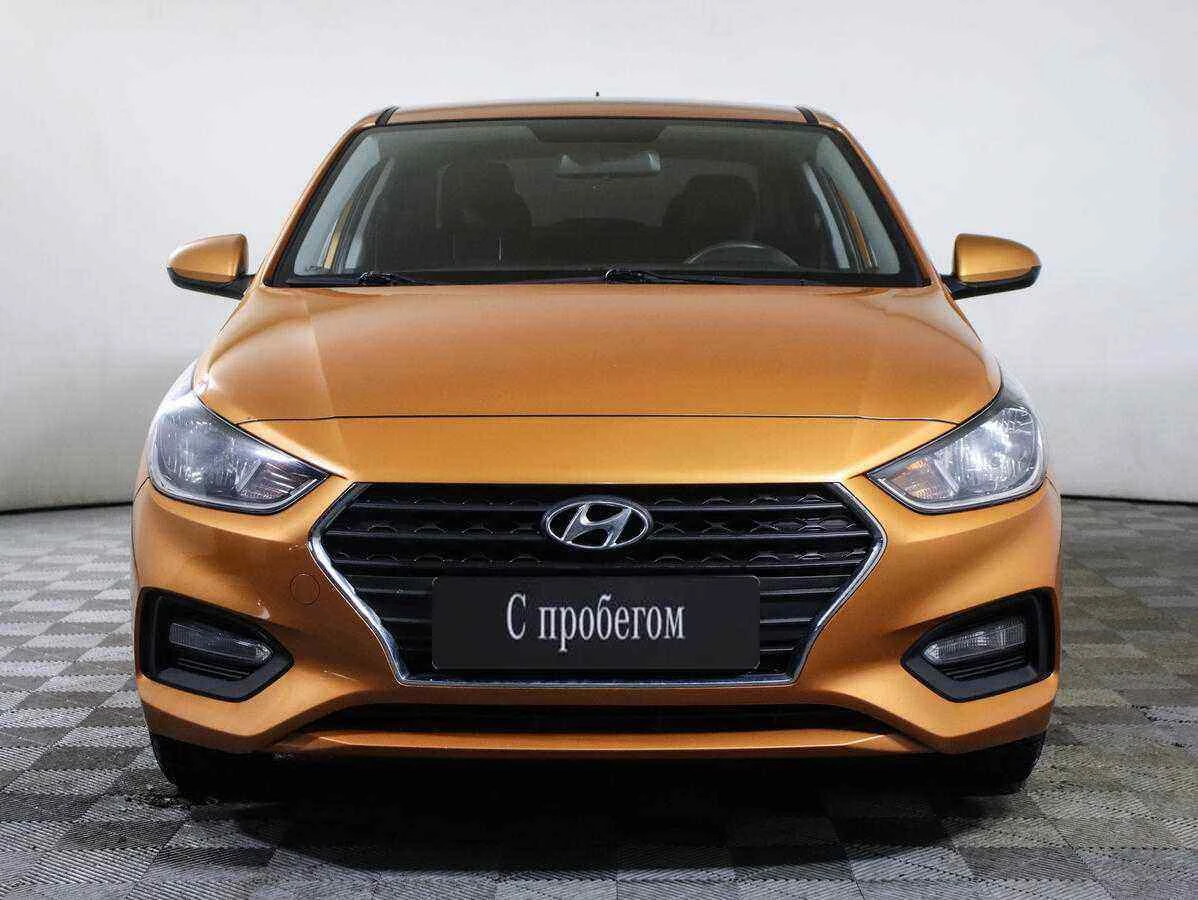Hyundai Solaris, Оранжевый, 2018, Автоматическая, 100 л.с., цена от 519 000 руб.