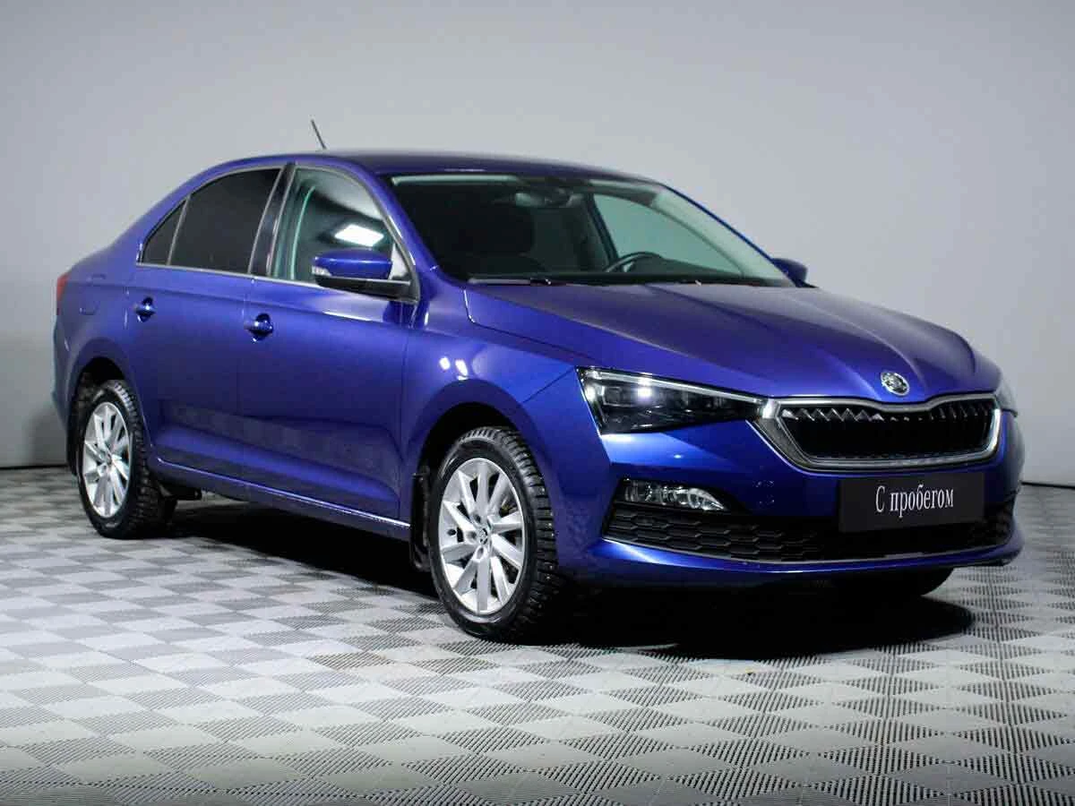 SKODA RAPID, Синий, 2020, Робот, 125 л.с., цена от 1 150 400 руб.