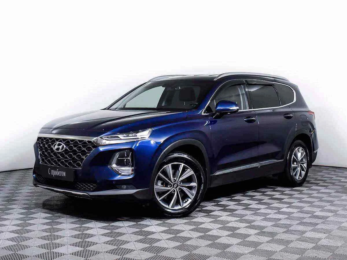 Hyundai Santa Fe, Синий, 2020, Автоматическая, 188 л.с., цена от 2 389 000 руб.