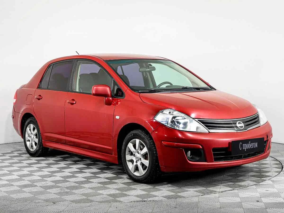 NISSAN TIIDA, Красный, 2012, Автоматическая, 110 л.с., цена от 552 000 руб.
