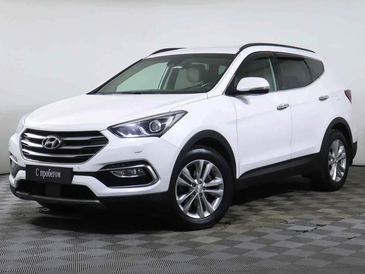 Hyundai Santa Fe, Белый, 2015, Автоматическая, 171 л.с., цена от 1 399 000 руб.