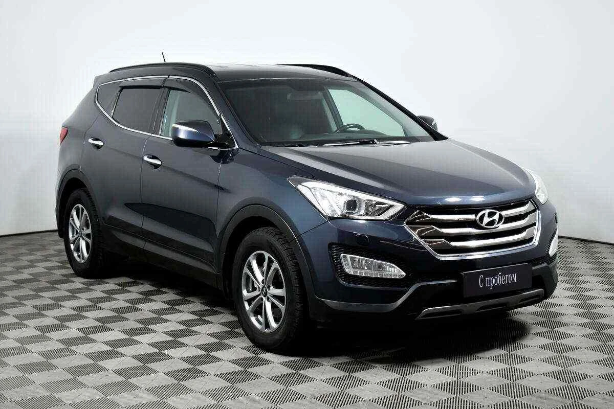 Hyundai Santa Fe, Синий, 2012, Автоматическая, 197 л.с., цена от 1 045 000 руб.