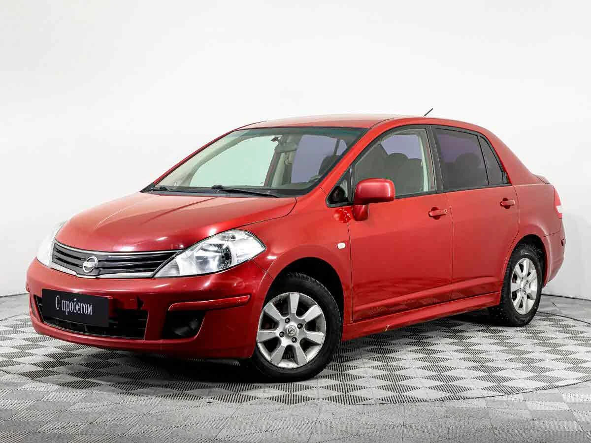 NISSAN TIIDA, Красный, 2012, Автоматическая, 110 л.с., цена от 552 000 руб.