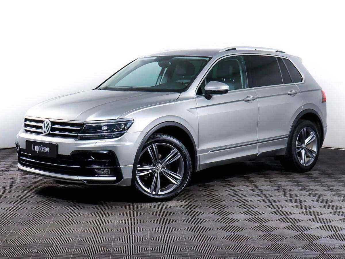 Volkswagen Tiguan, Серебряный, 2018, Автоматическая, 187 л.с., цена от 1 687 000 руб.