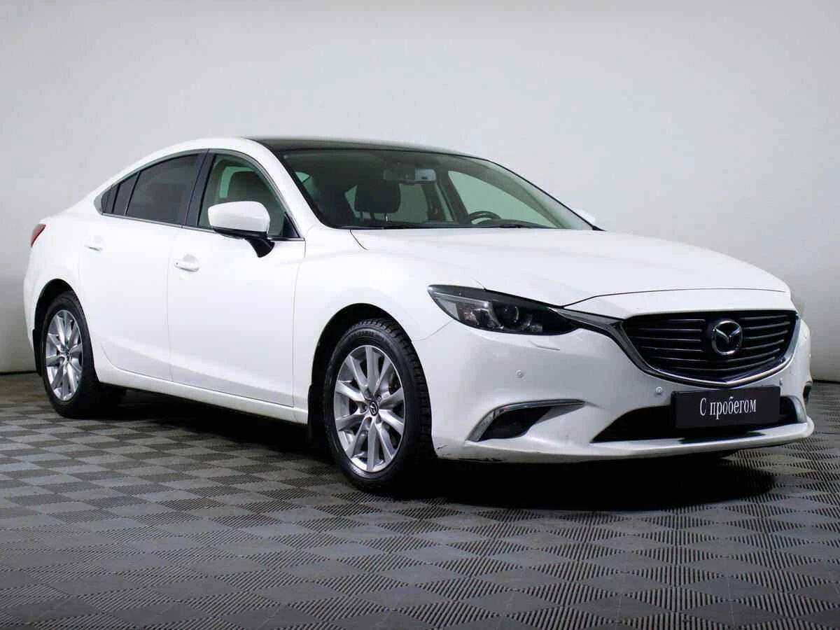 Mazda 6, Белый, 2016, Автоматическая, 192 л.с., цена от 1 090 000 руб.