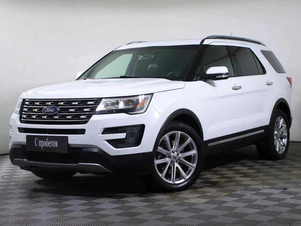 Ford Explorer, Белый, 2016, Автоматическая, 249 л.с., цена от 1 789 000 руб.
