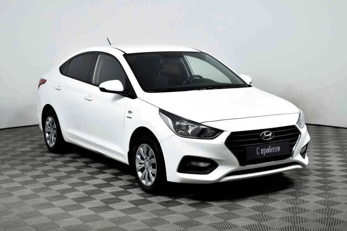 Hyundai Solaris, Белый, 2019, Автоматическая, 123 л.с., цена от 609 000 руб.