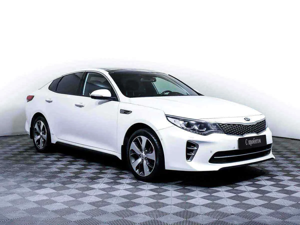 KIA Optima, Белый, 2017, Автоматическая, 245 л.с., цена от 1 190 000 руб.