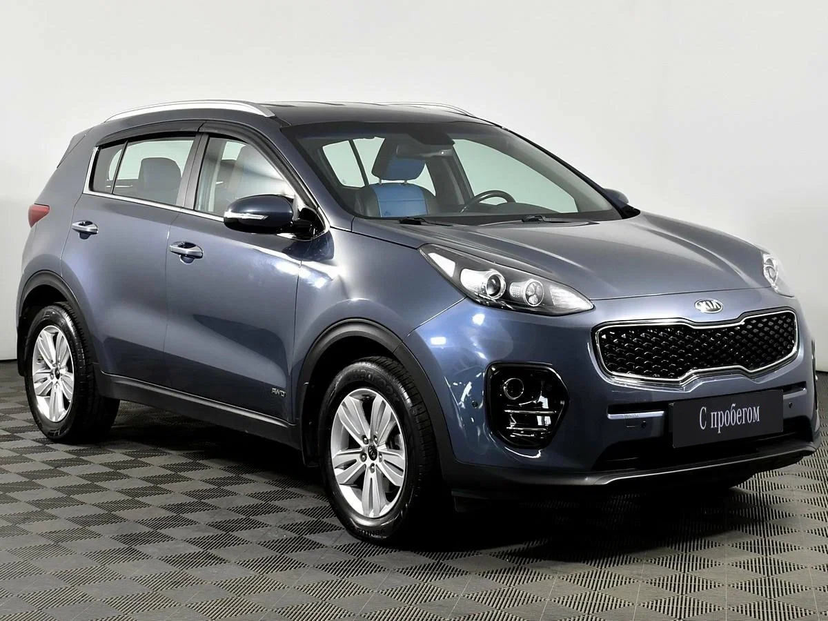 KIA Sportage, Синий, 2016, Автоматическая, 150 л.с., цена от 1 379 000 руб.