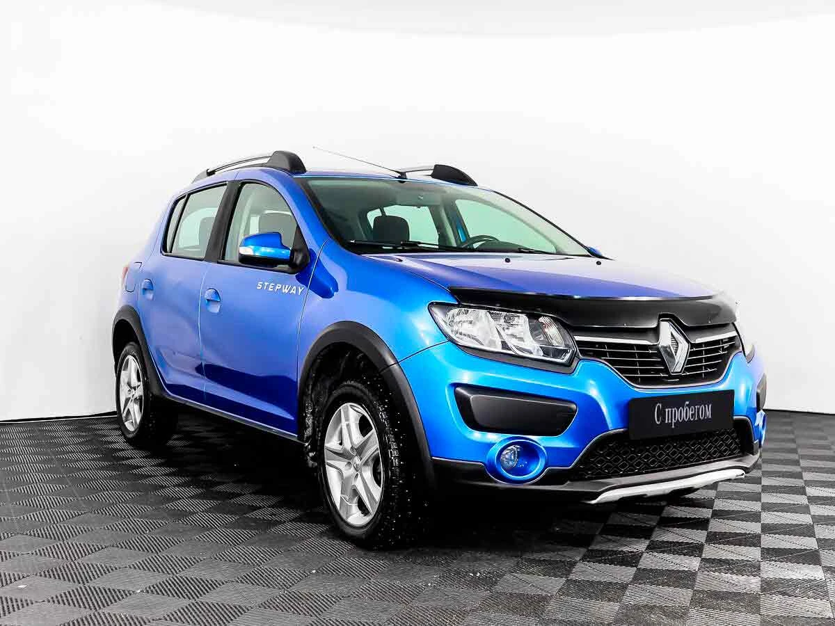 RENAULT SANDERO, Синий, 2015, Механическая, 82 л.с., цена от 572 800 руб.