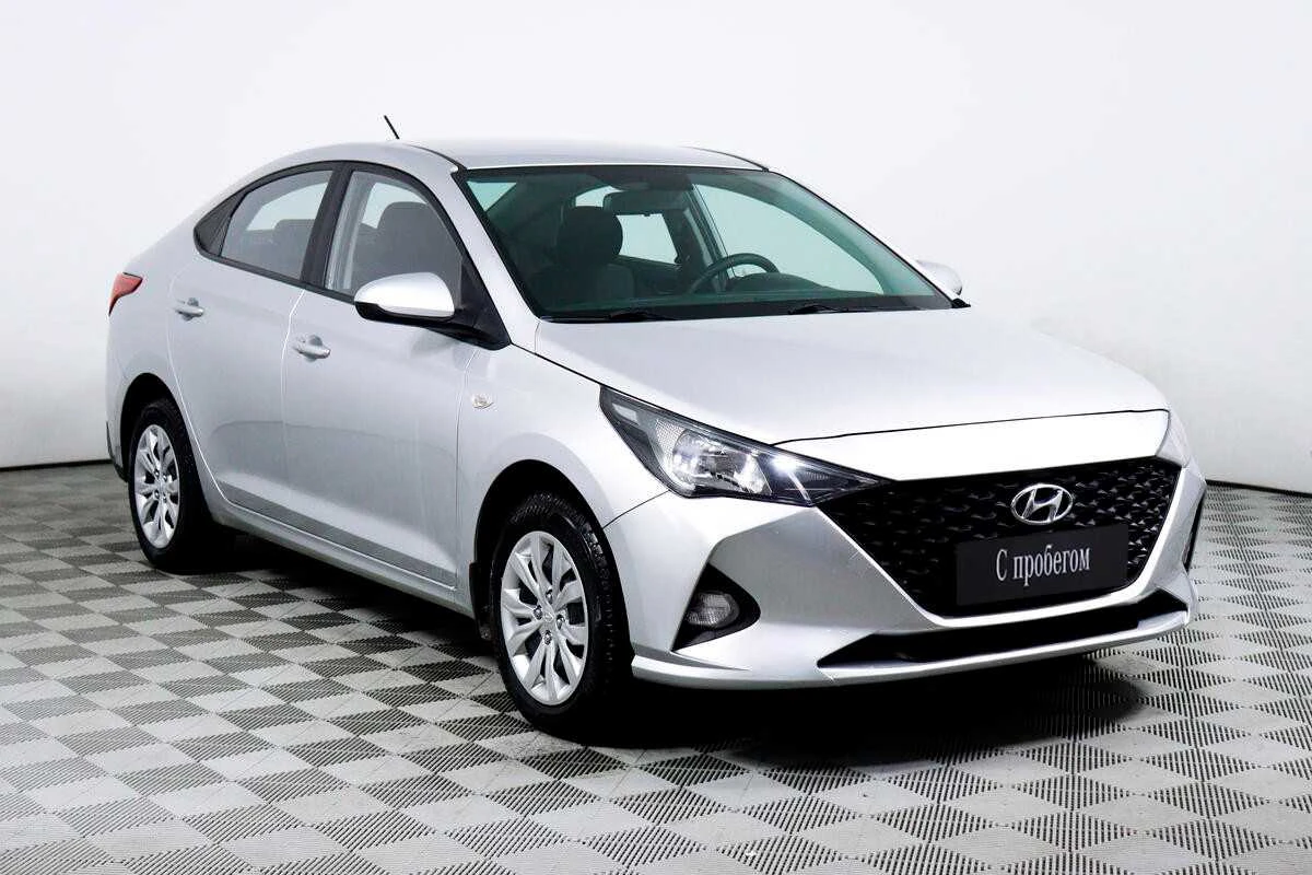 HYUNDAI SOLARIS, Серебряный, 2021, Автоматическая, 123 л.с., цена от 1 056 000 руб.