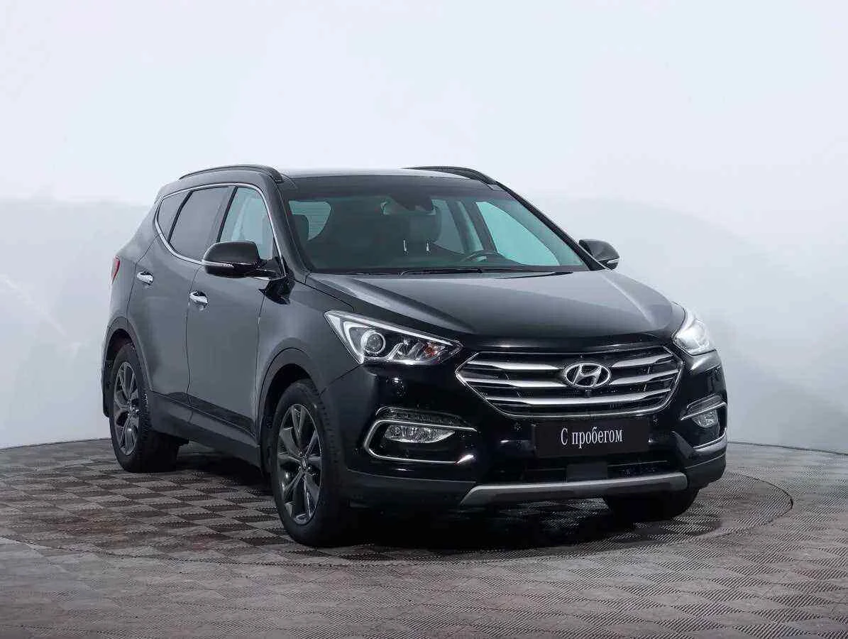Hyundai Santa Fe, Черный, 2017, Автоматическая, 200 л.с., цена от 1 480 000 руб.