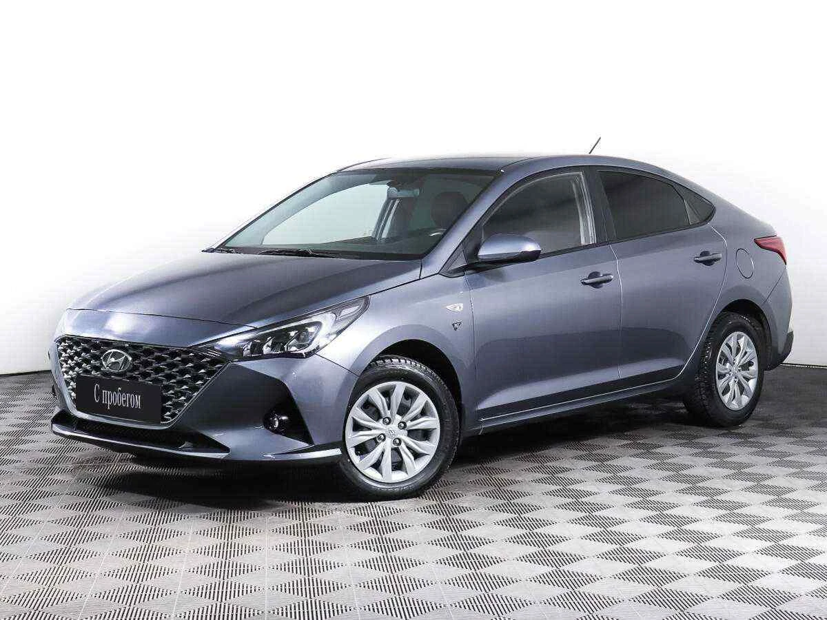 Hyundai Solaris, Голубой, 2020, Автоматическая, 100 л.с., цена от 907 000 руб.