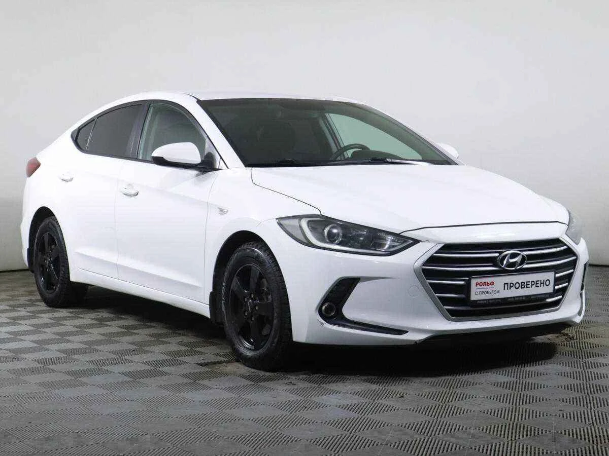 Hyundai Elantra, Белый, 2016, Автоматическая, 128 л.с., цена от 785 000 руб.