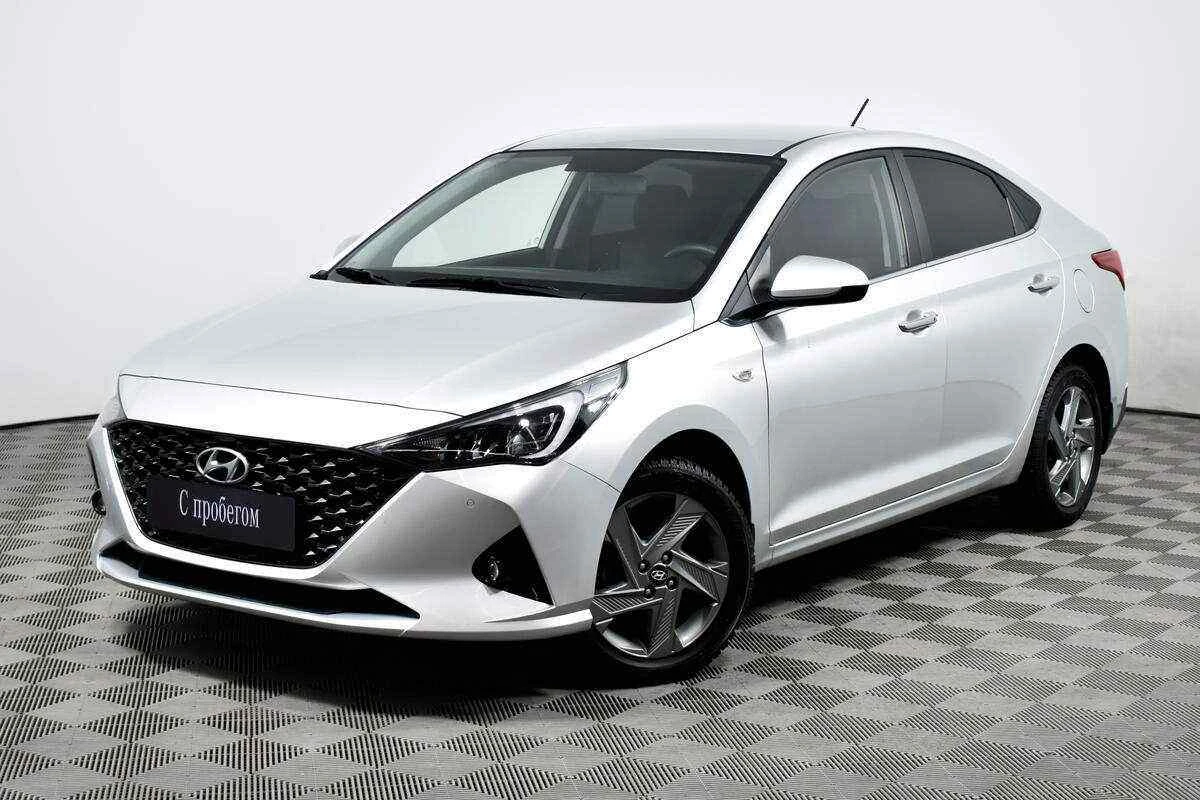 Hyundai Solaris, Серебряный, 2020, Автоматическая, 123 л.с., цена от 958 000 руб.